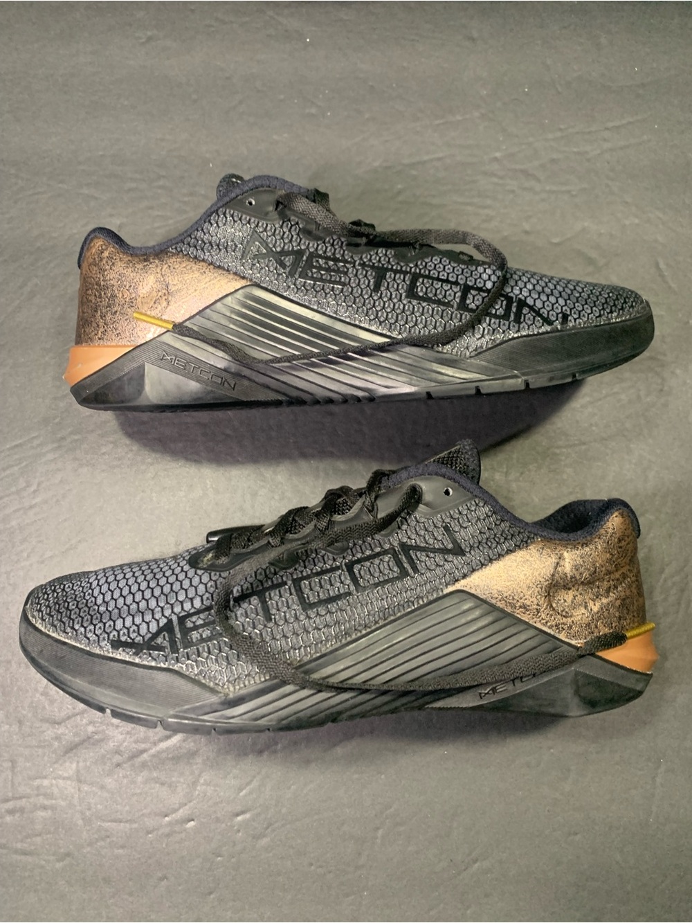 Nike Metcon 5 Women’s Black Rose Gold Training Workout Sneakers Shoe Size- 8.5 - Picture 3 of 9